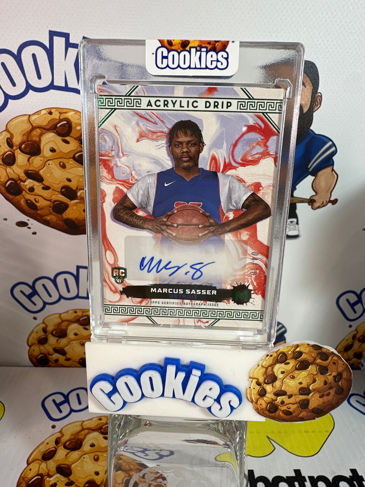 2023 Topps Motif MARCUS SASSER Winsor Green Rookie Auto 04/10 Pistons