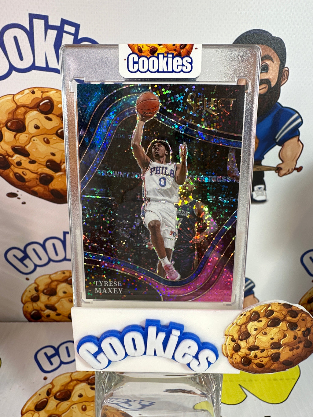 2021 Select TYRESE MAXEY Courtside Cosmic Case Hit Sixers