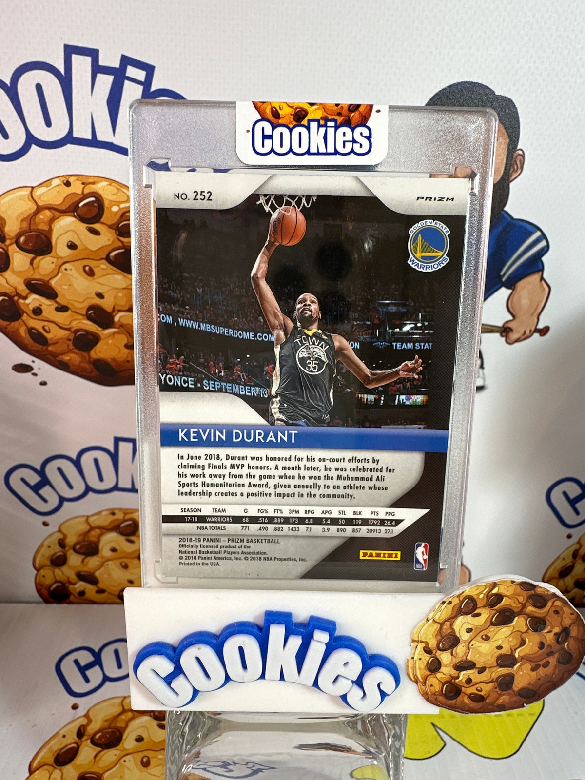 2018 Prizm KEVIN DURANT Hyper Prizm #252 Warriors