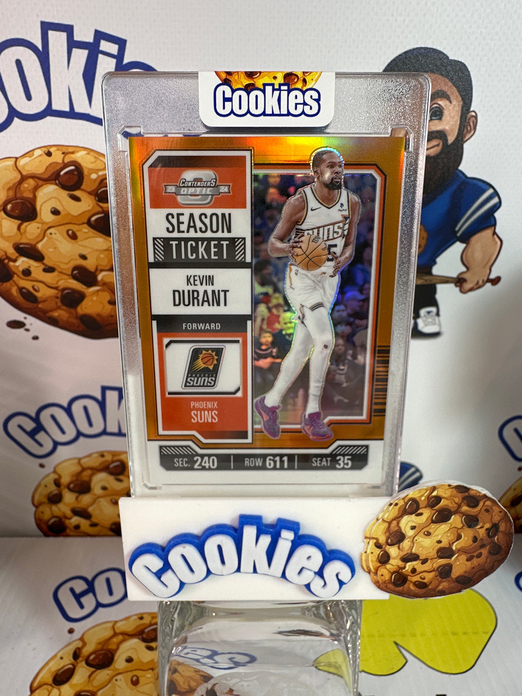 2023 Donruss Optic KEVIN DURANT Season Ticket Orange 15/49 Suns