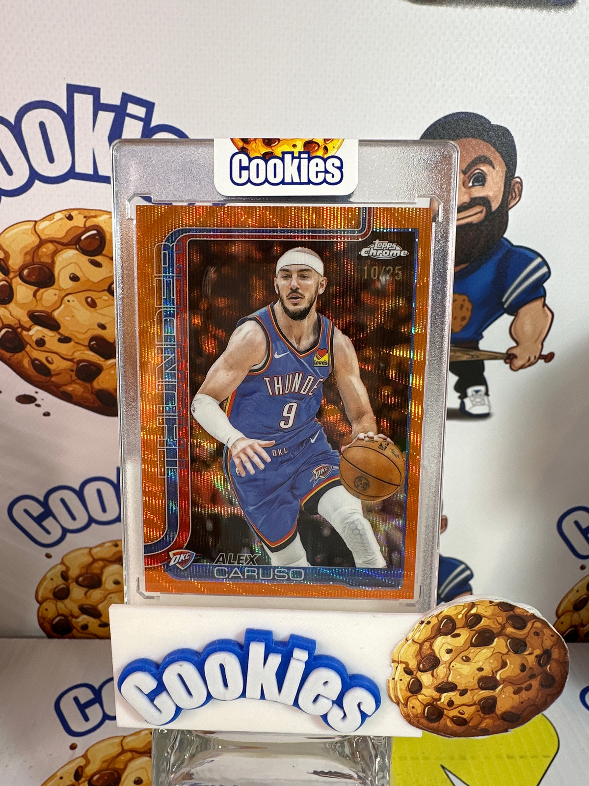 2025 Topps Update ALEX CARUSO Orange Wave 10/25 OKC