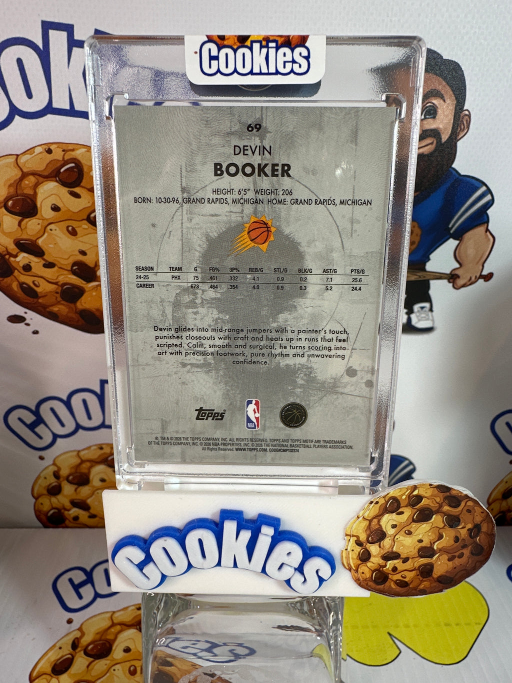 2025 Topps Motif DEVIN BOOKER Cadmium Orange 22/25 Colour Match Suns
