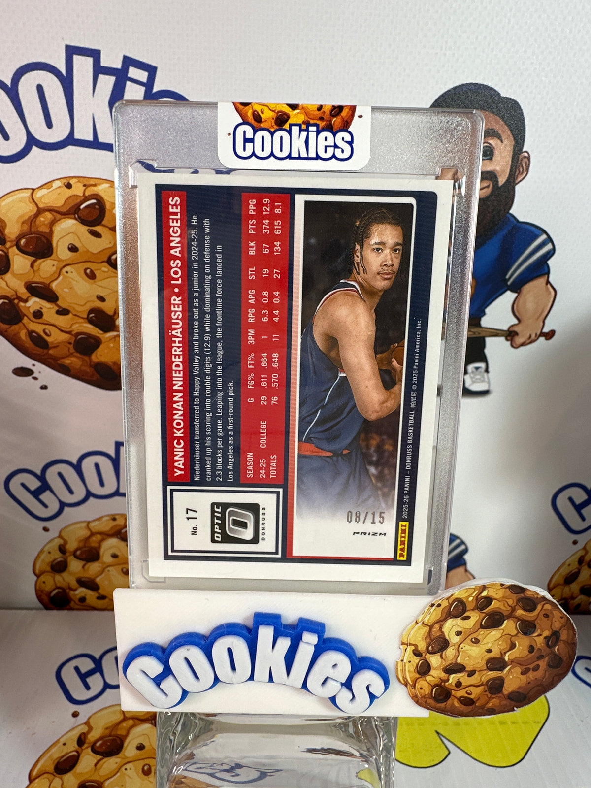 2025 Donruss Optic YANIC KONAN-NIEDERHAUSER Rated Rookie Black Pandora 08/15 Clippers