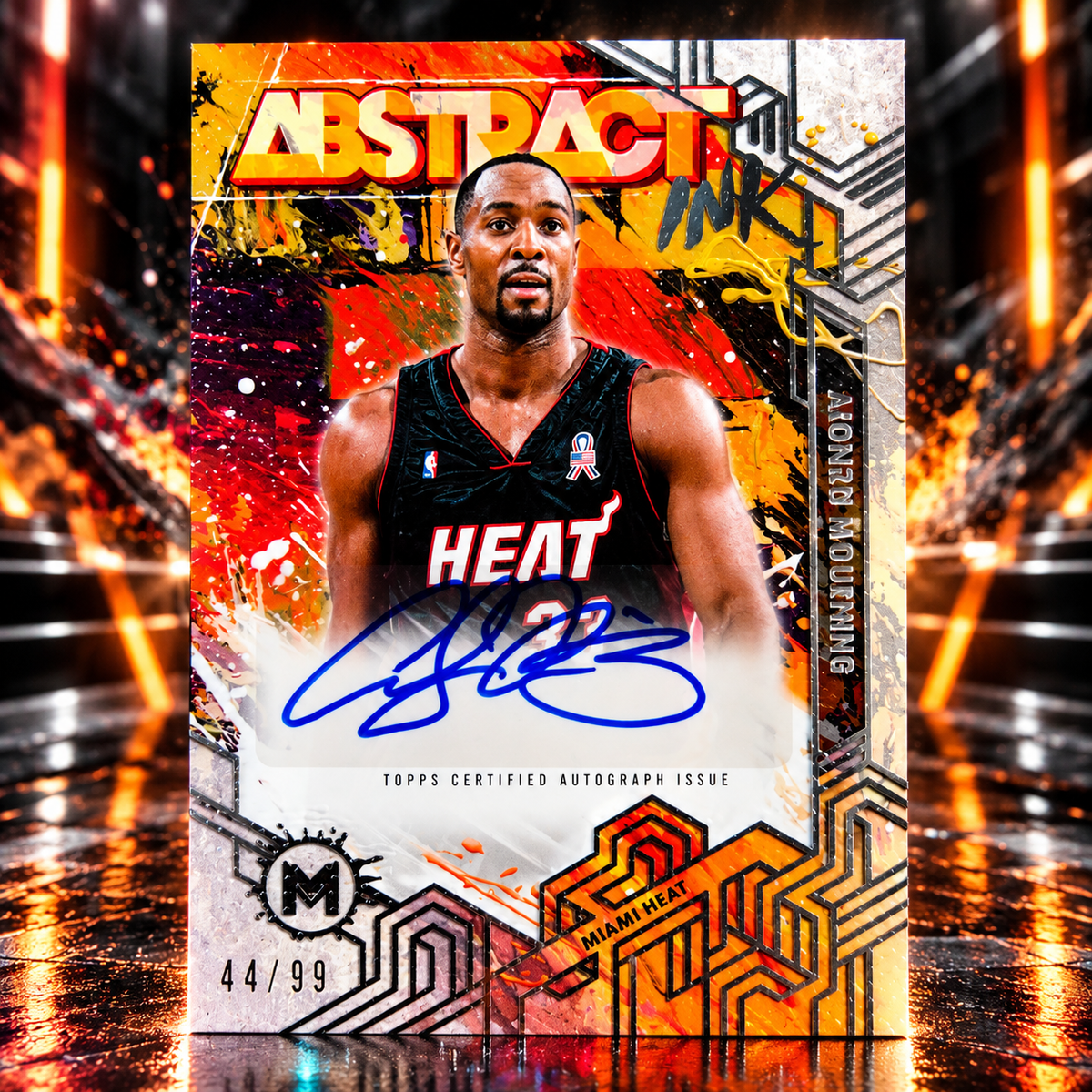 2025 Topps Motif ALONZO MOURNING Abstract Ink Auto /99 Heat – Cookies ...