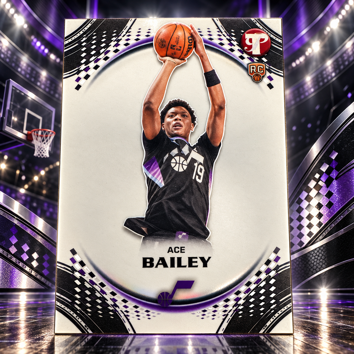 2025 Topps Pristine ACE BAILEY Paint The Arc Rookie Short Print Jazz