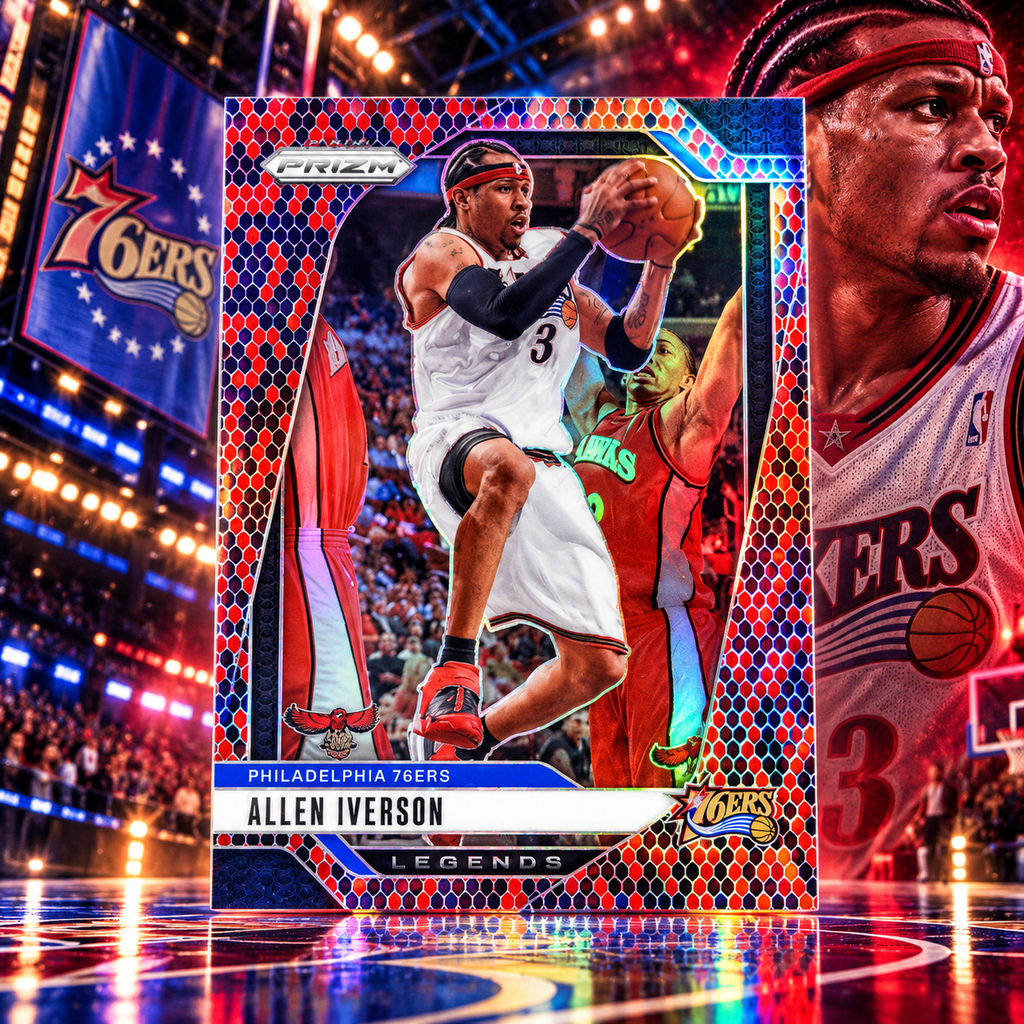 2024 Prizm ALLEN IVERSON Snakeskin SSP Sixers ©