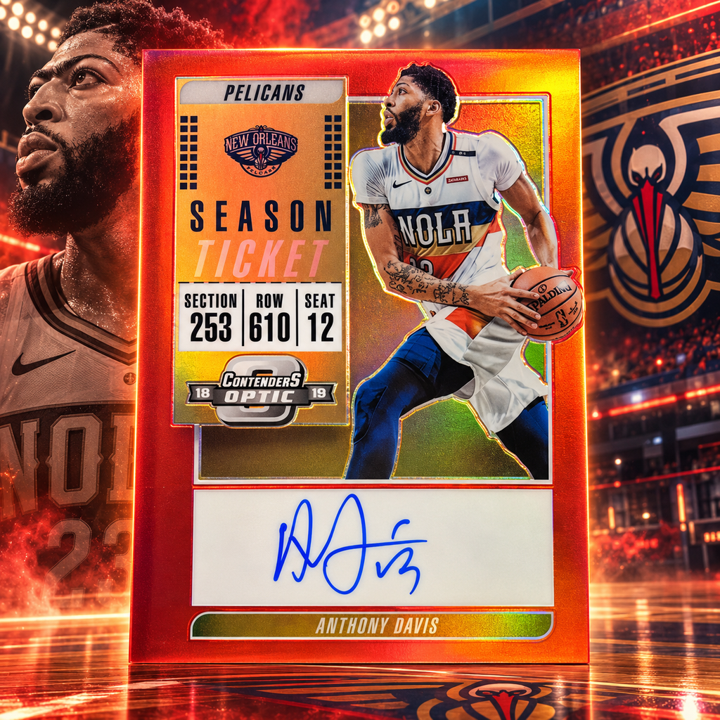 2018 Contenders Optic ANTHONY DAVIS Season Ticket Red /49 Pelicans ©
