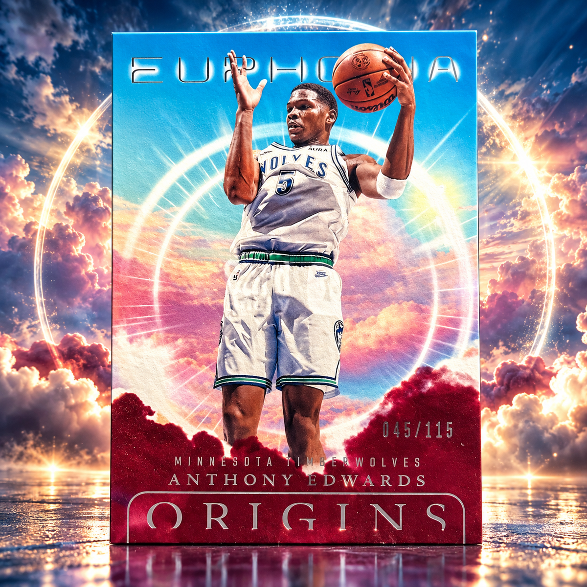 2024 Origins ANTHONY EDWARDS Euphoria Maroon /115 Wolves