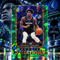2020 Select ANTHONY EDWARDS Rookie Selections Green Cracked Ice Wolves ©