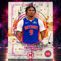 2025 Topps Motif AUSAR THOMPSON Pastel Pink /79 Pistons