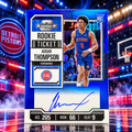 2023 contenders Optic AUSAR THOMPSON Rookie Ticket Blue /49 On Card Auto Pistons (C)
