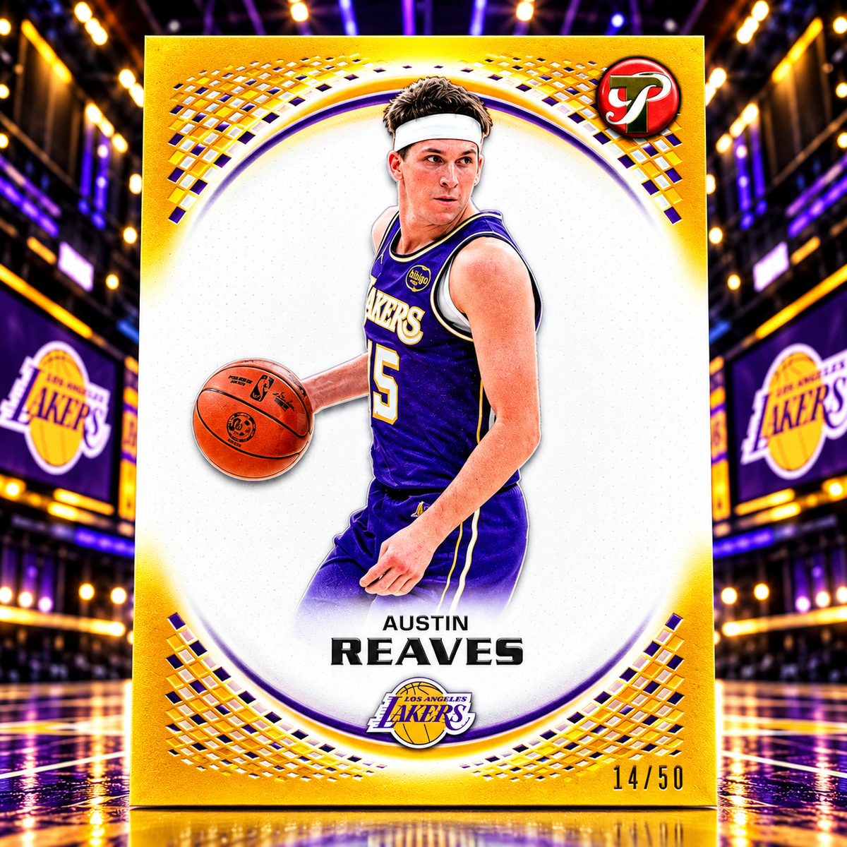 2025 Topps Pristine AUSTIN REAVES Gold /50 Lakers