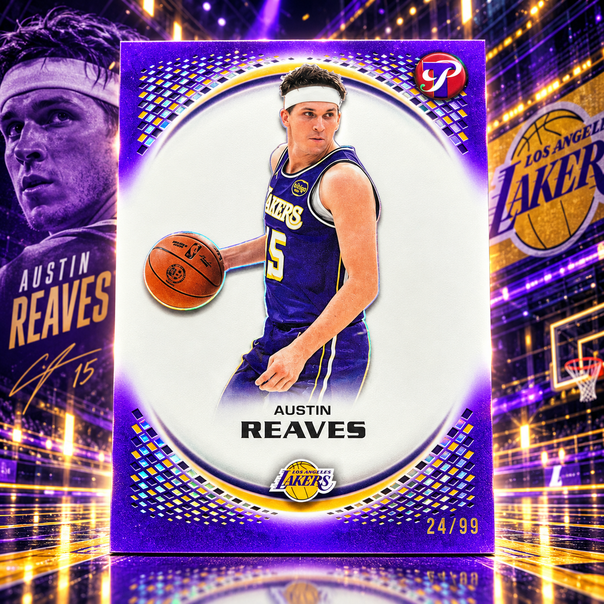 2025 Topps Pristine AUSTIN REAVES Purple /99 Lakers