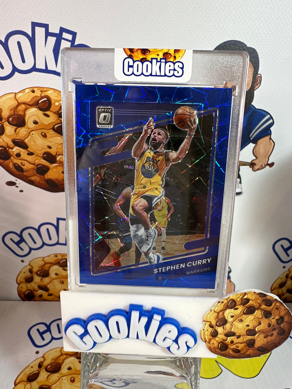 2021 Donruss Optic STEPHEN CURRY Blue Velocity Warriors