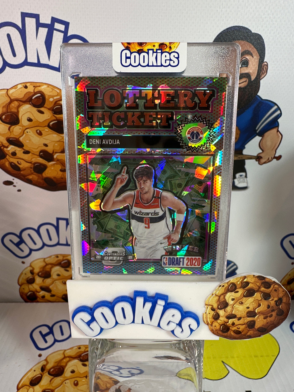 2020 Contenders Optic DENI AVDIJA Lottery Ticket Cracked Ice Rookie Wizards