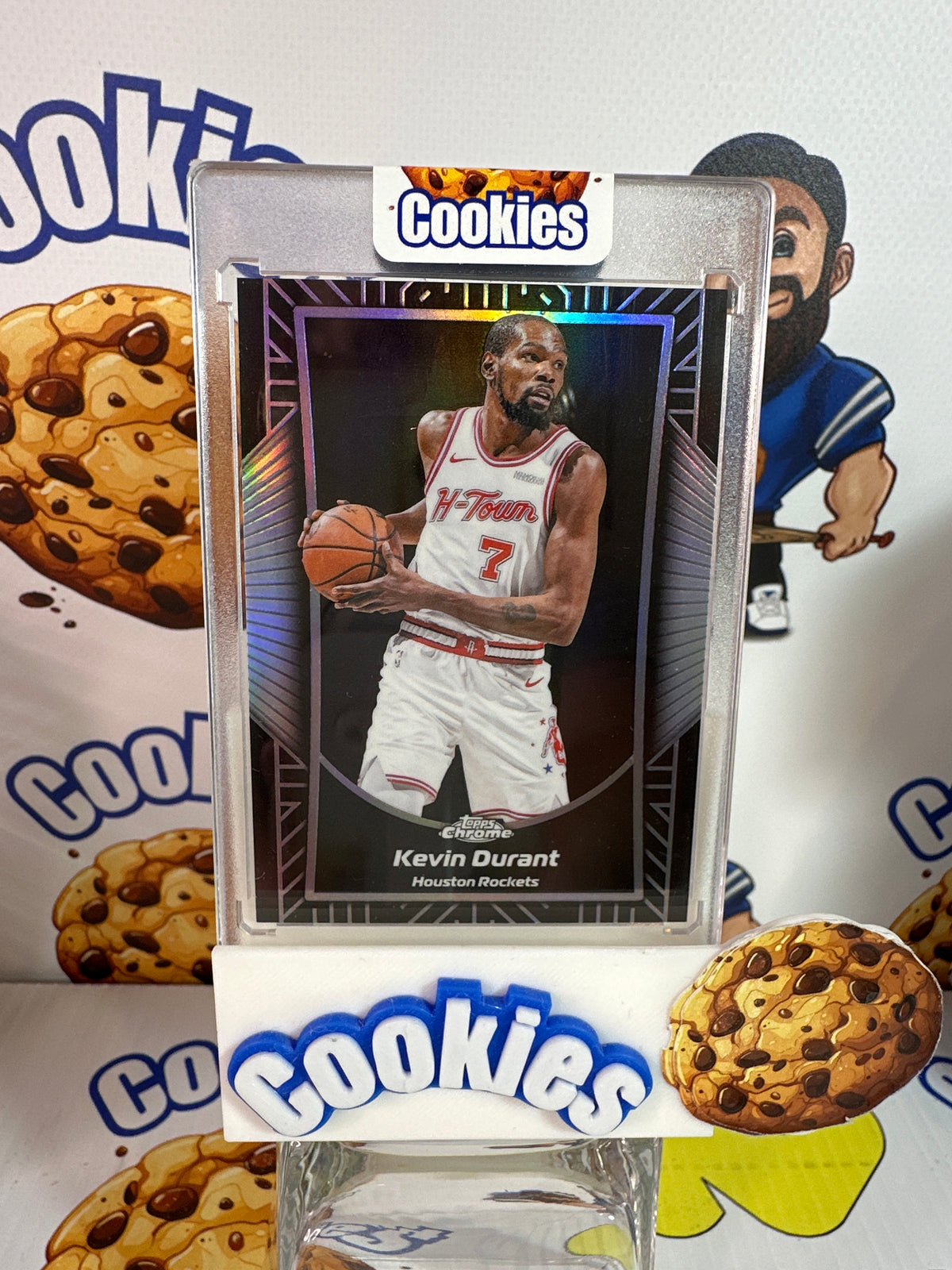 2025 Topps Chrome Update KEVIN DURANT Shadow Etch SSP Rockets