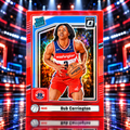 2024 Donruss Optic BUB CARRINGTON Rated Rookie Preview Red 25/25 Wizards