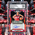2024 Prizm BUB CARRINGTON Sensational Signatures Rookie Dragon Year Rookie Auto SSP Gem Mint 10