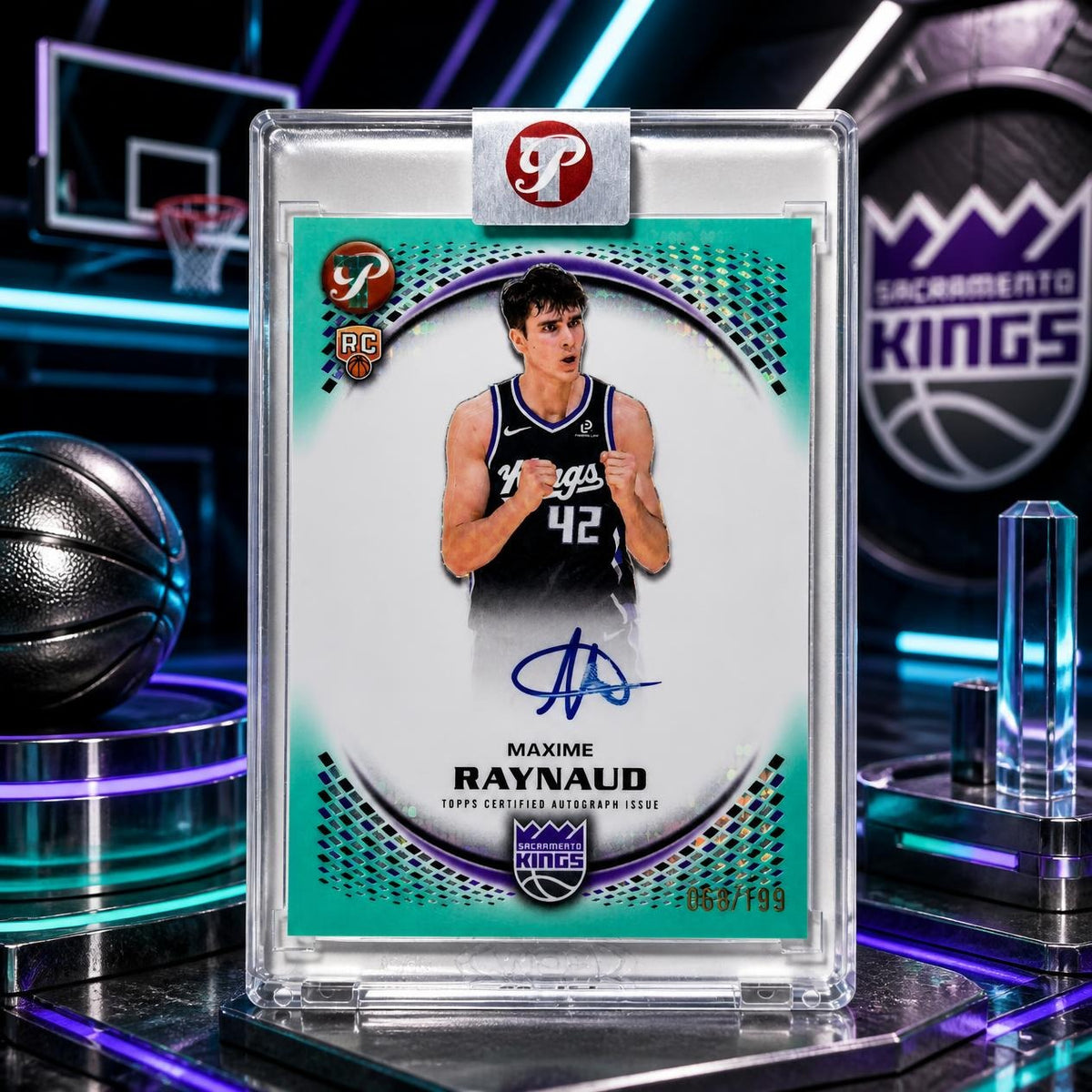 2025 Topps Pristine MAXIME RAYNAUD Rookie Auto Aqua /199 Kings