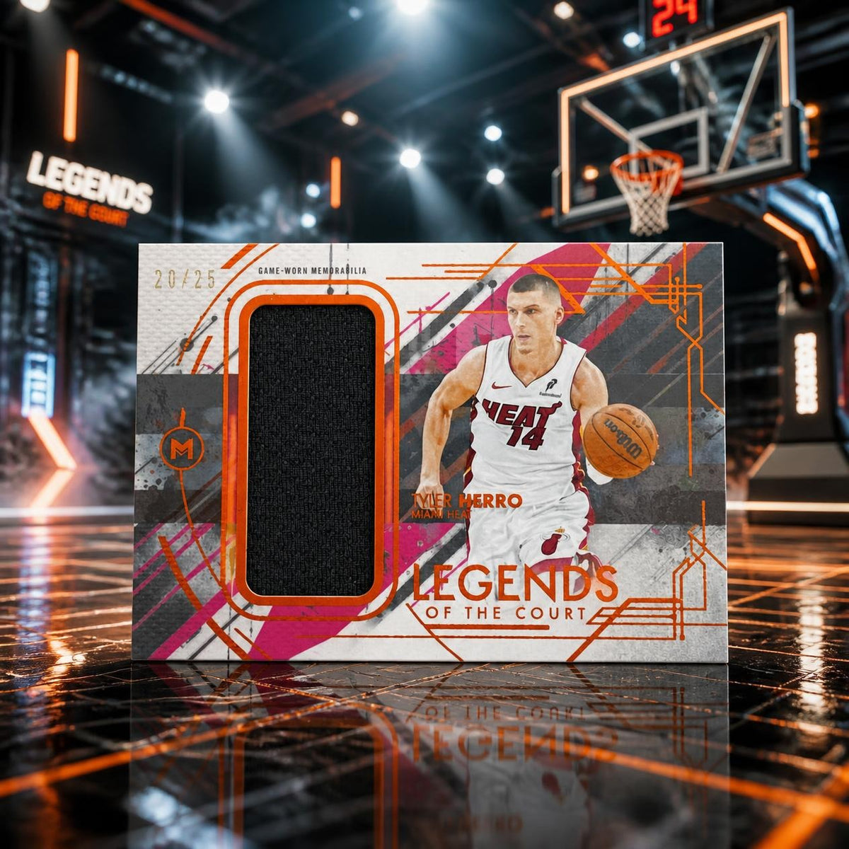 2025 Topps Motif TYLER HERRO Legends of the Court Orange Cadmium /25 Heat