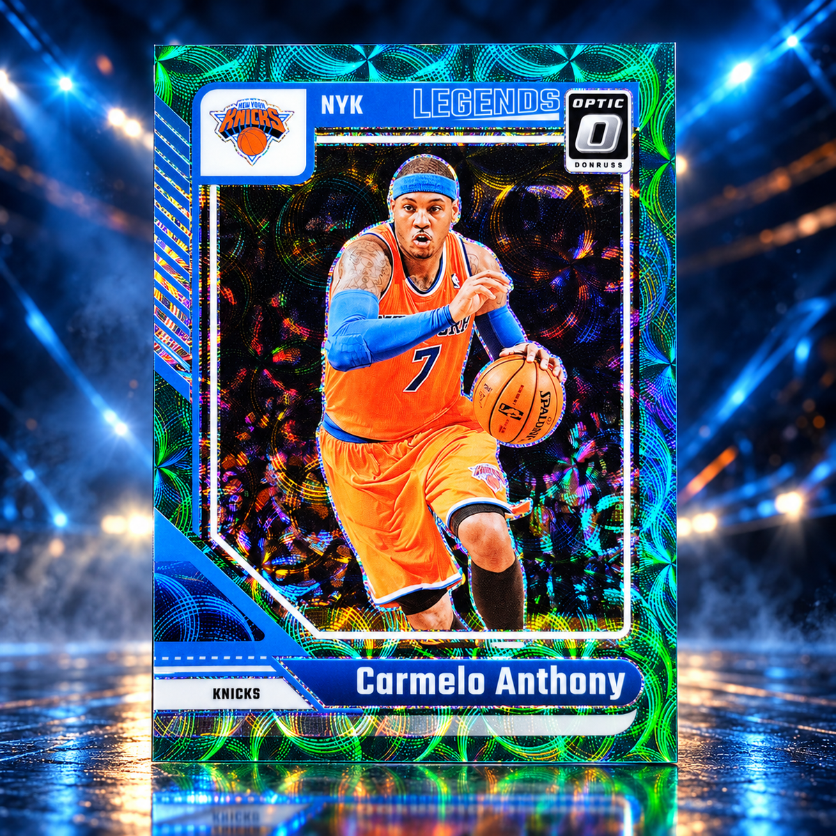 2024 Donruss Optic CARMELO ANTHONY Legends Green Scope /25 Knicks