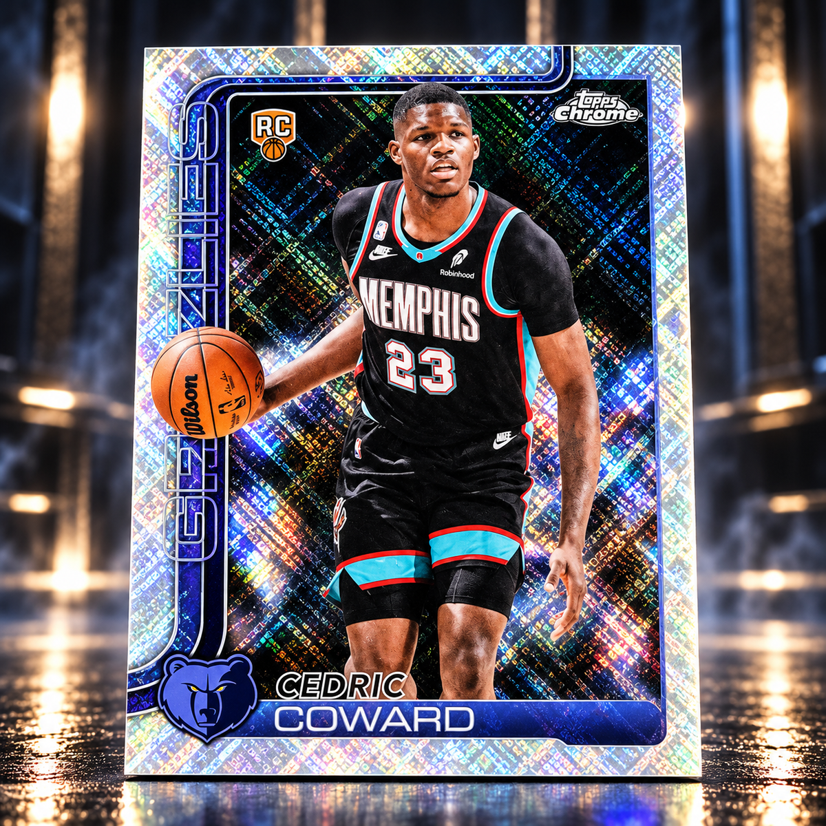2025 Topps Chrome Update CEDRIC COWARD Skylight True Rookie Grizzlies