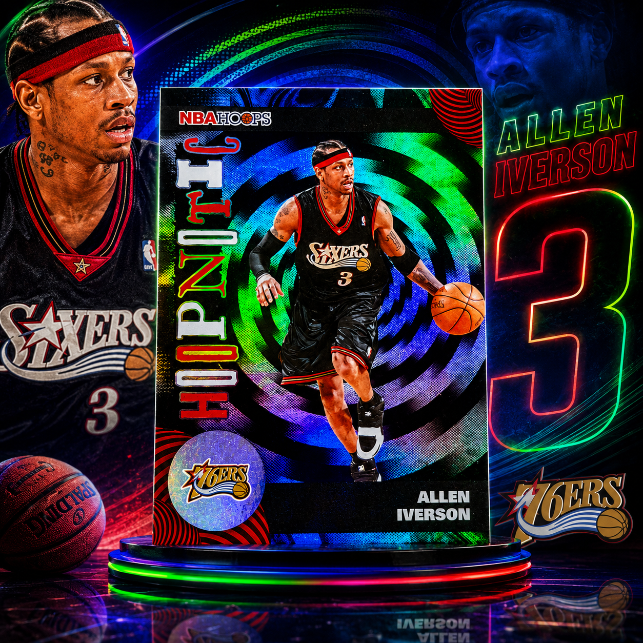 2025 Topps Hoops ALLEN IVERSON Hoopnotic SSP