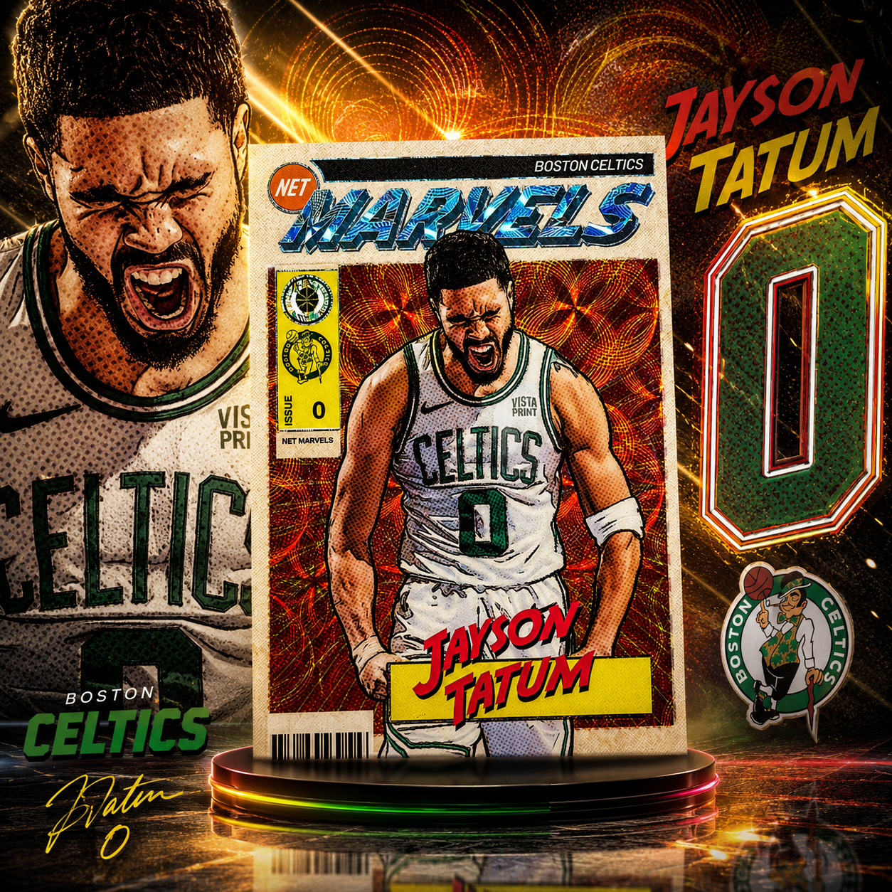 2023 Premium Stock JAYSON TATUM Retro Net Marvels SSP