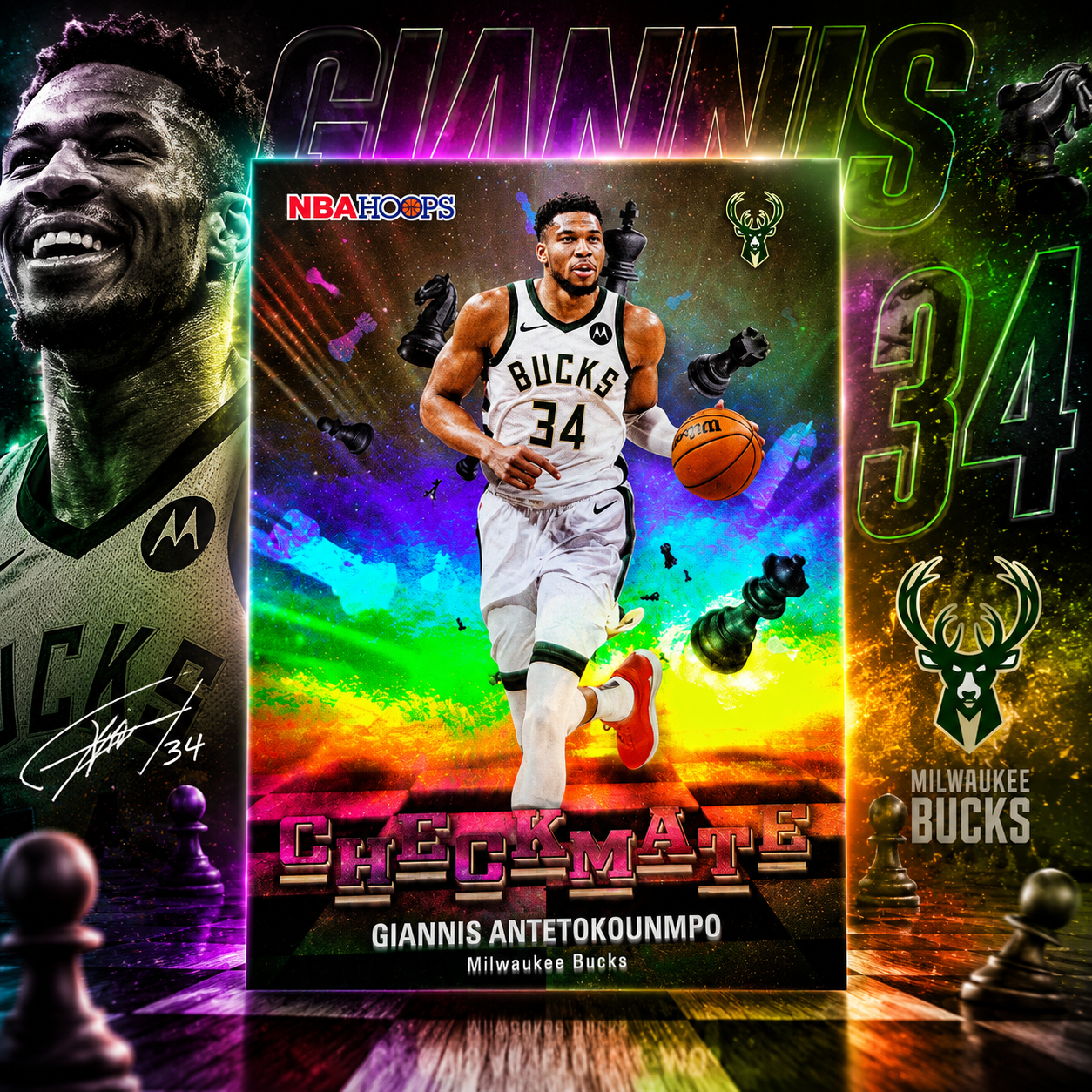 2025 Topps Hoops GIANNIS ANTETOKOUNMPO Checkmate SSP