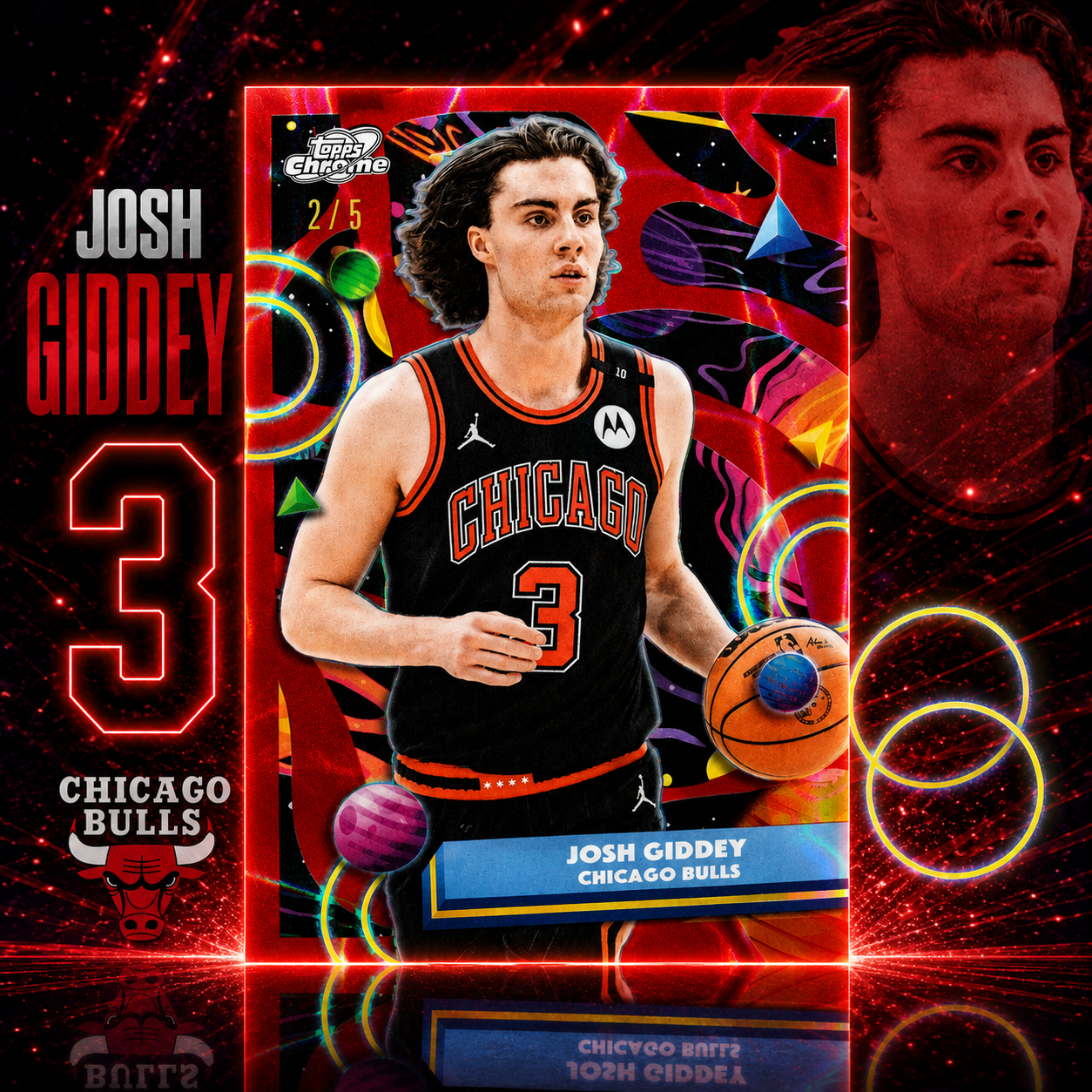 2025 Topps Cosmic JOSH GIDDEY Red Flare 2/5