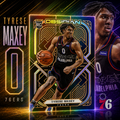 2020 Obsidian TYRESE MAXEY Electric Etch Orange True Rookie /50