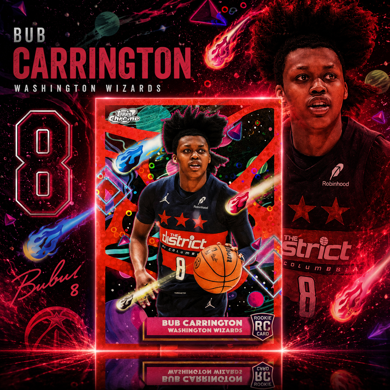 2025 Topps Cosmic BUB CARRINGTON Lunar Box SSSSP