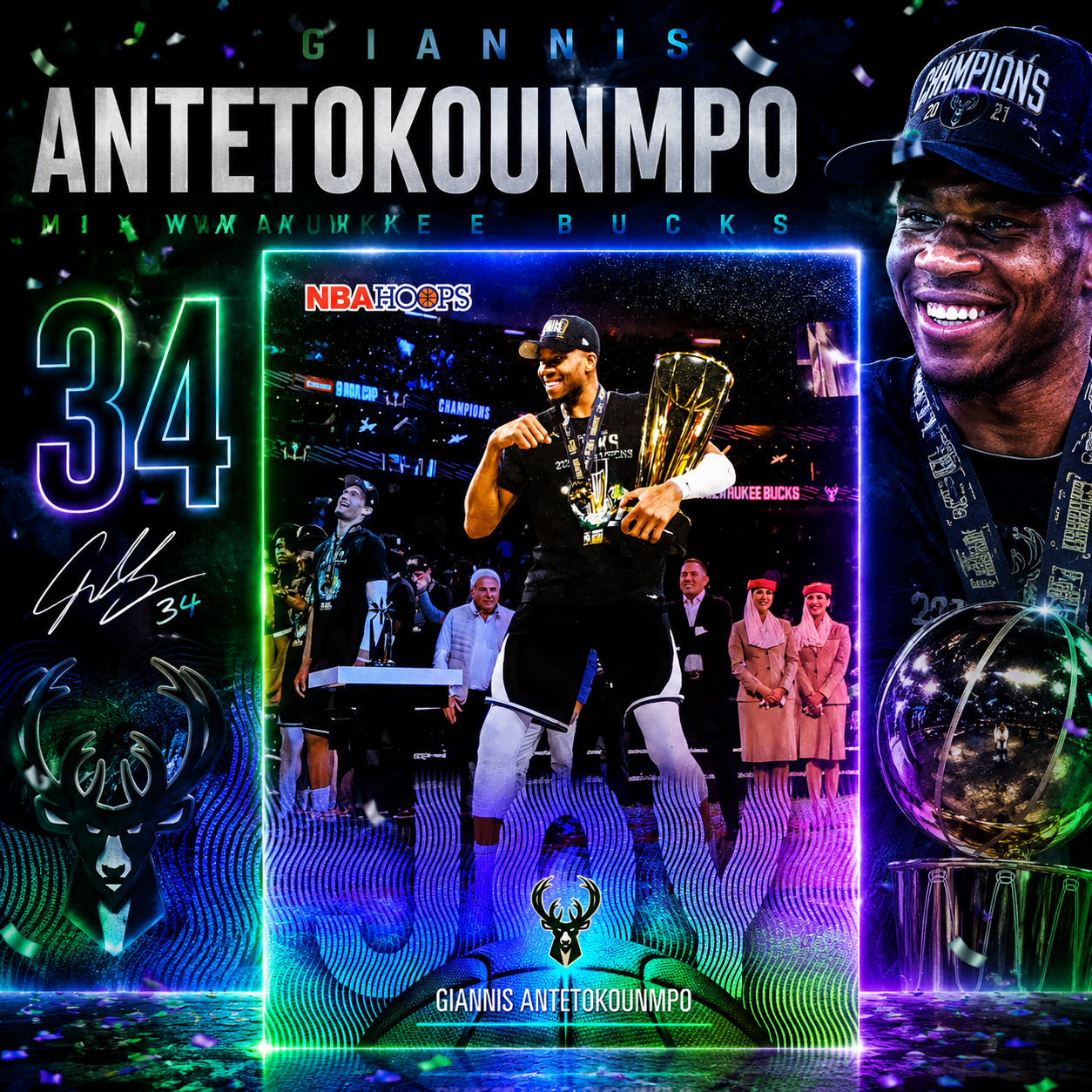 2025 Topps Hoops GIANNIS ANTETOKOUNMP JOY Case Hit