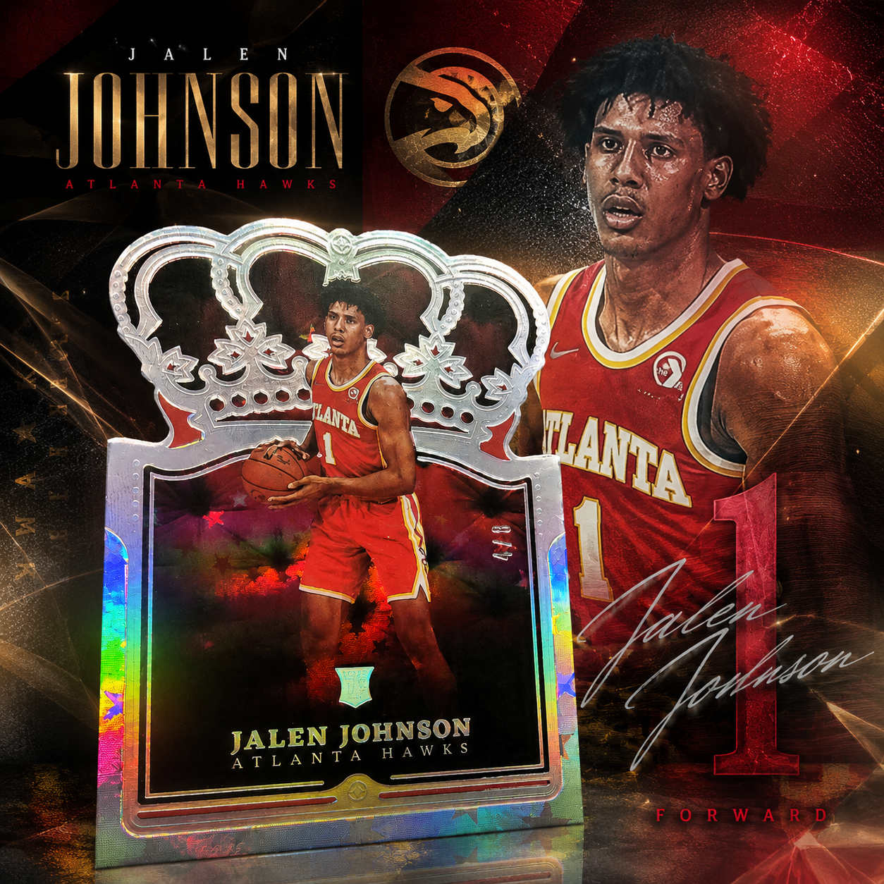 2021 Court Kings JALEN JOHNSON Rookie Lucky /8