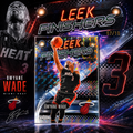 2025 Topps Chrome DWYANE WADE Sleek Finishers Black /10 Colour Match