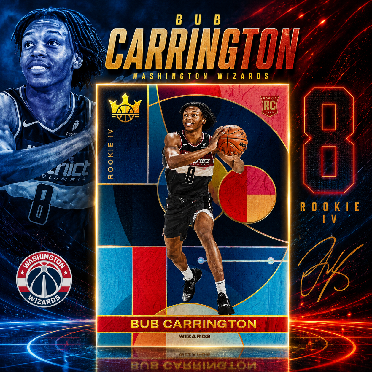 2024 Court Kings BUB CARRINGTON Rookies IV SSP