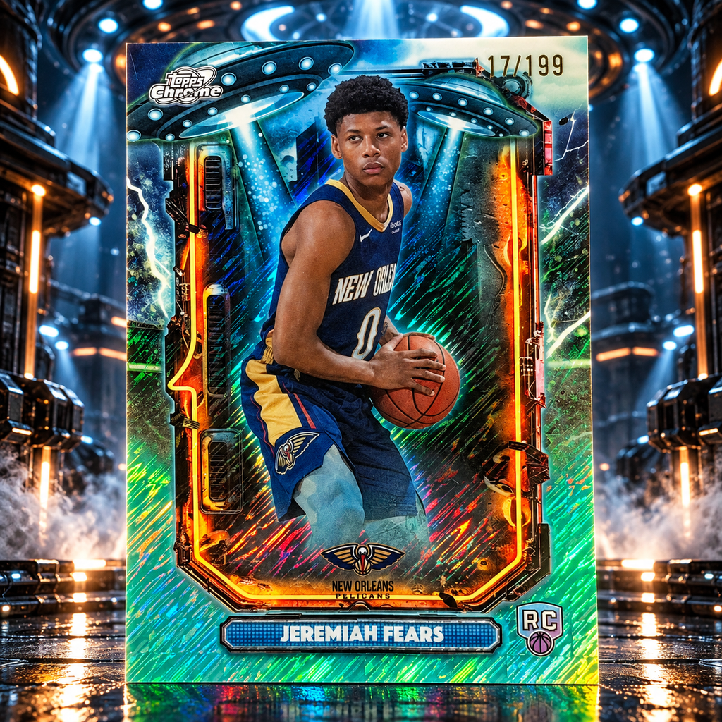 2025 Topps Cosmic JEREMIAH FEARS Extraterrestrial Rookie Shimmer /199 Pelicans