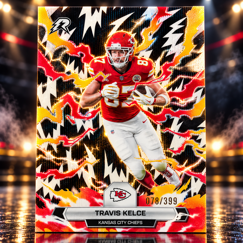 2025 Topps Resurgence TRAVIS KELCE Black & White Surge Refractor /399