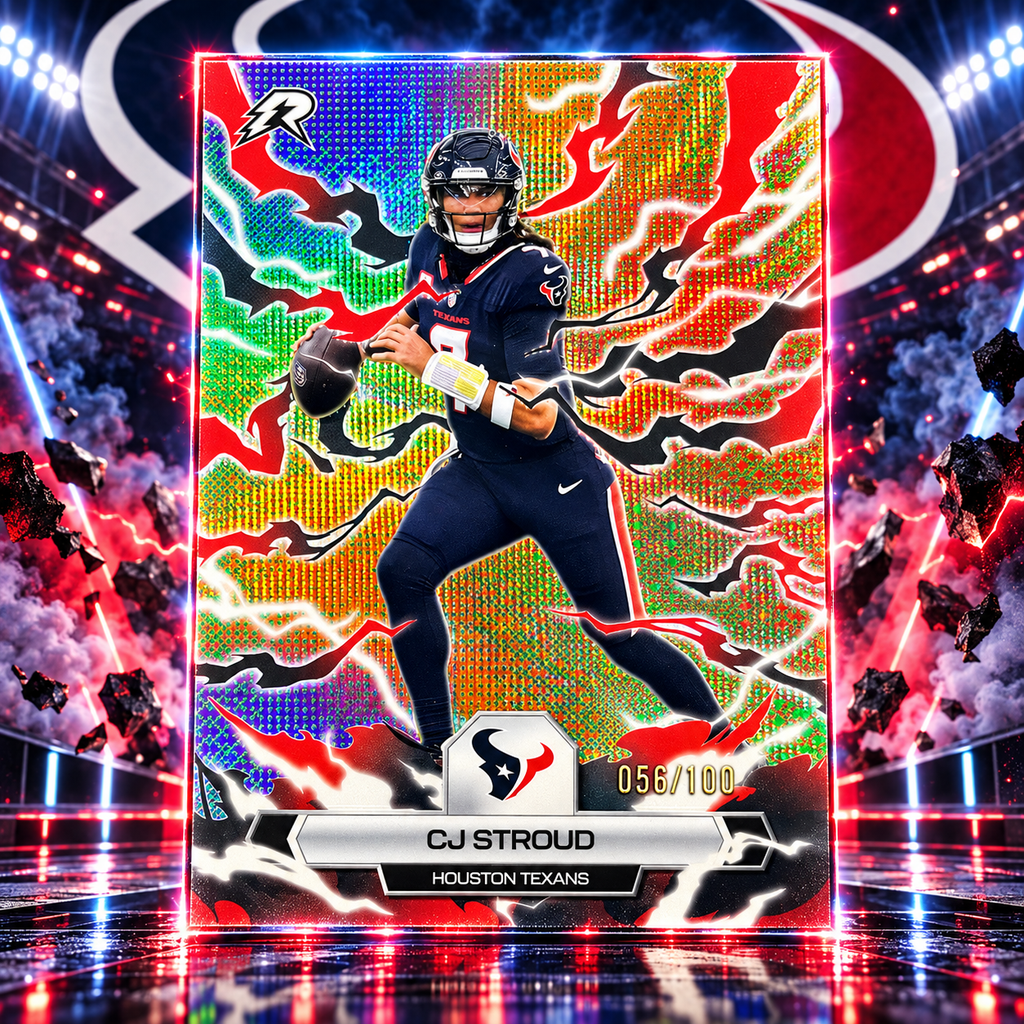 2025 Topps Resurgence CJ STROUD Digital Surge Refractor 056/100