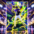 2025 Topps Resurgence LAMAR JACKSON Conductors Navy Surge Refractor /275