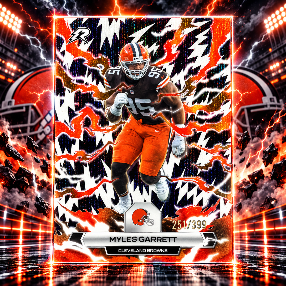 2025 Topps Resurgence MYLES GARRETT Black & White Surge /399
