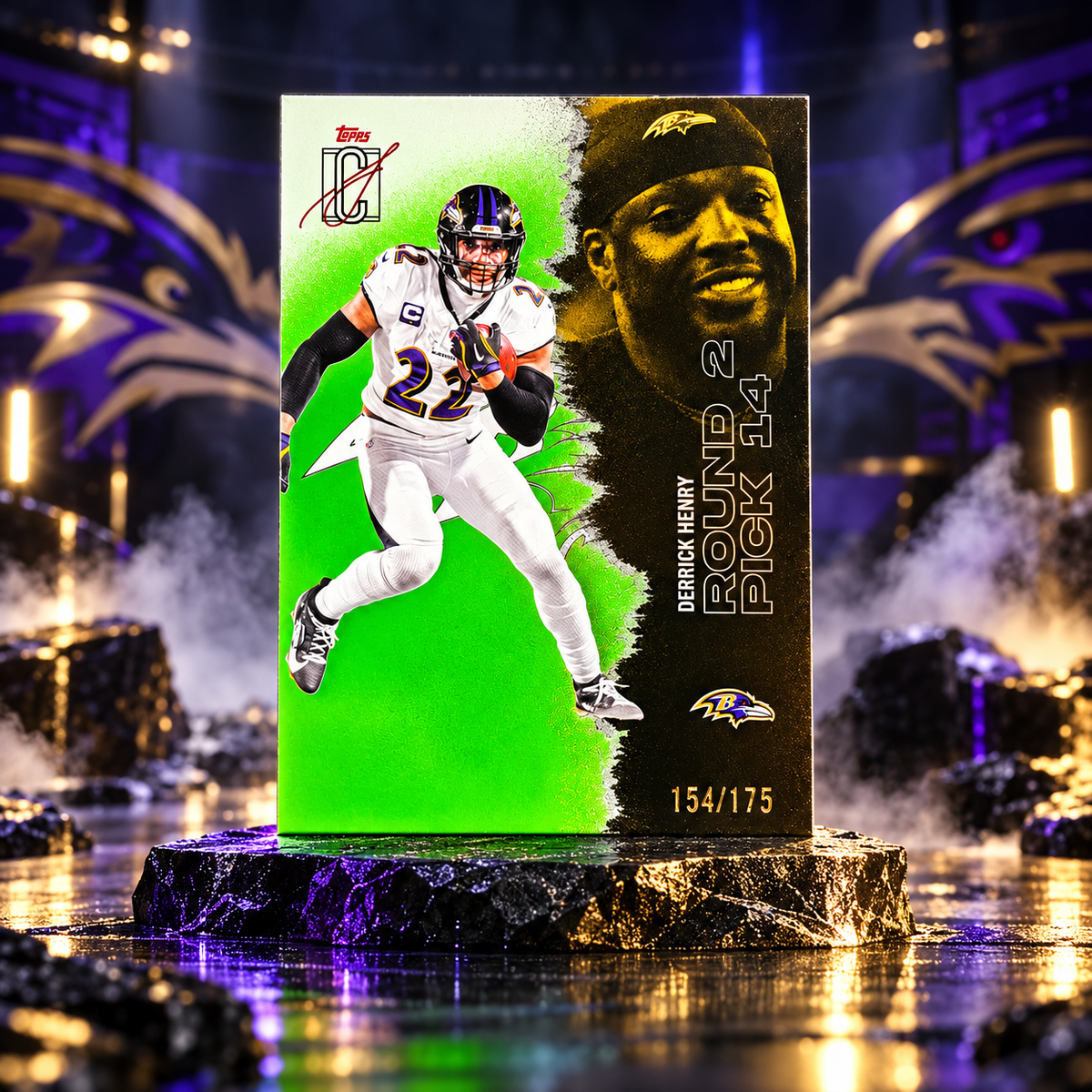 2025 Topps Signature Class DERRICK HENRY Green /175