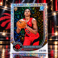 2025 Bowman chrome COLLIN MURRAY-BOYLES Speckle Rookie /299 Raptors