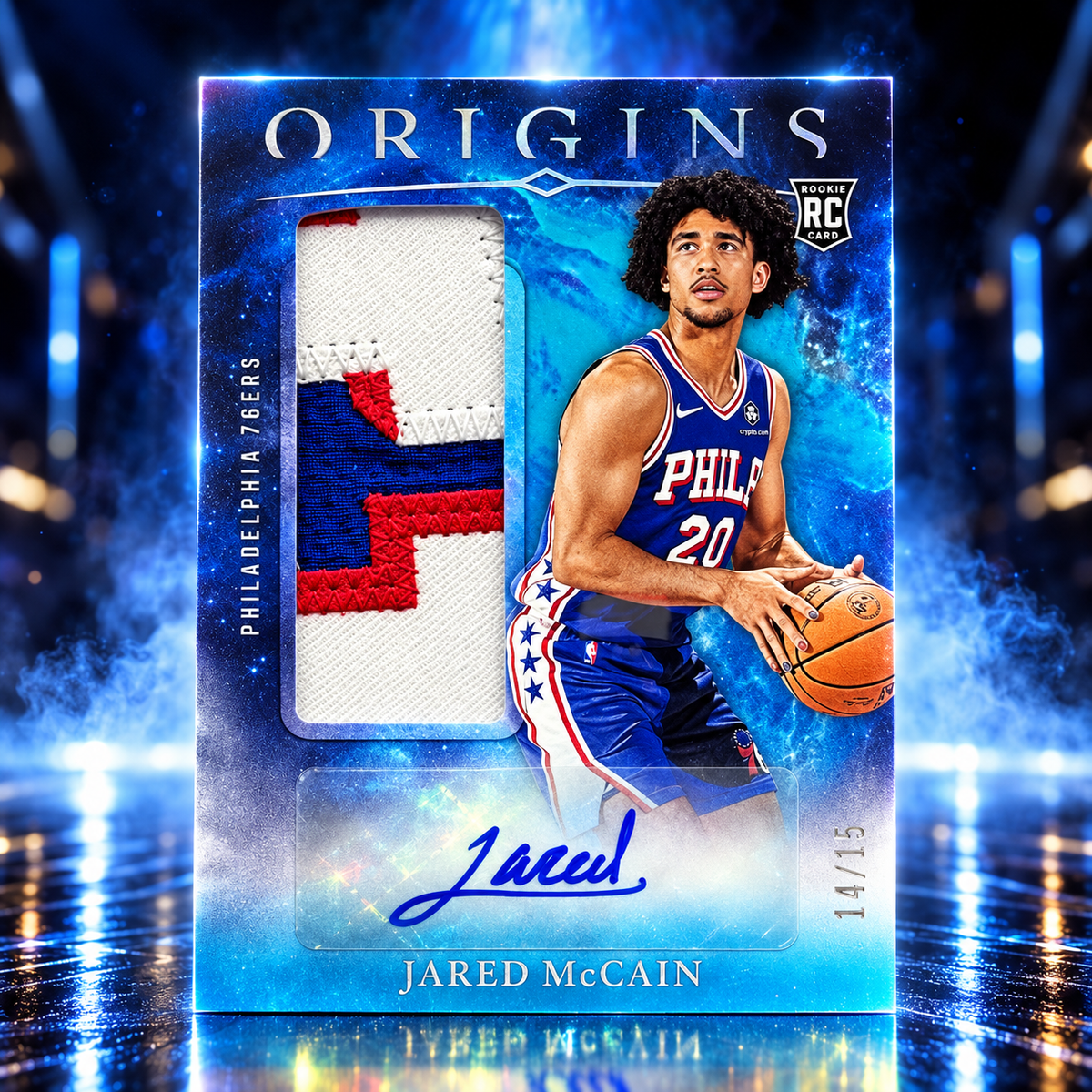 2024 Origins JARED McCAIN RPA Turquoise /15 Sixers