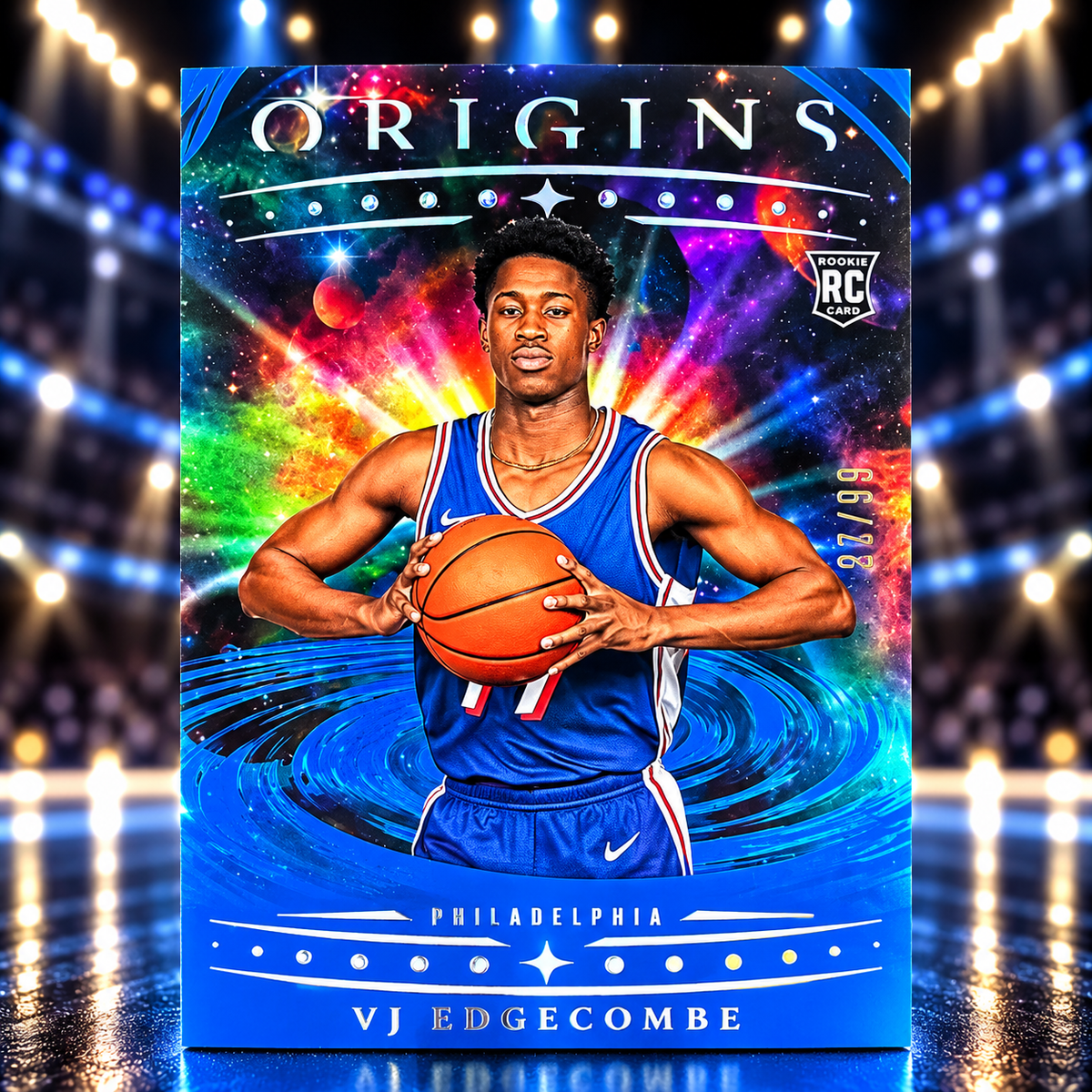 2025 Origins VJ EDGECOMBE True Rookie Blue /99 Sixers