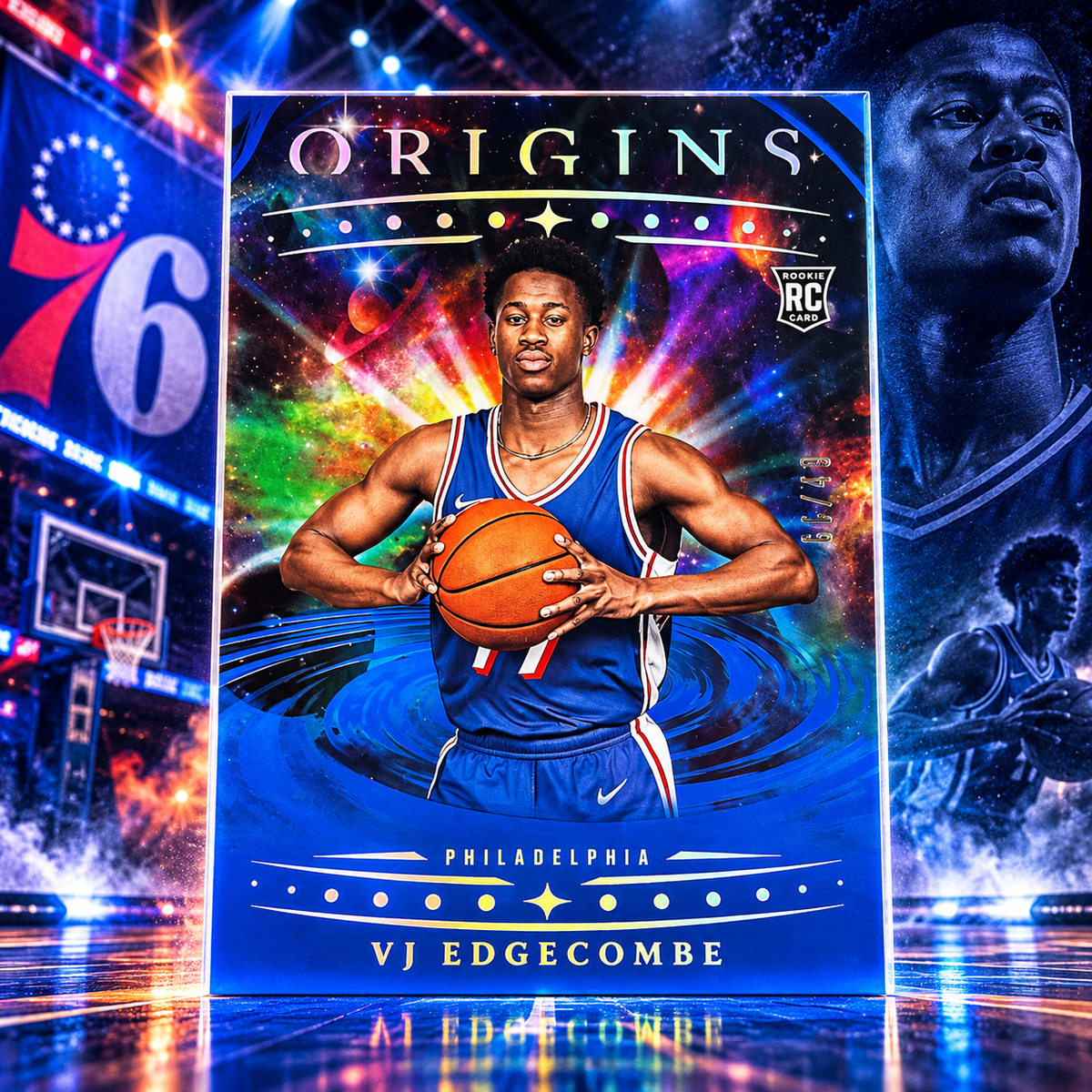 2025 Origins VJ EDGECOMBE True Blue Rookie /99 sixers