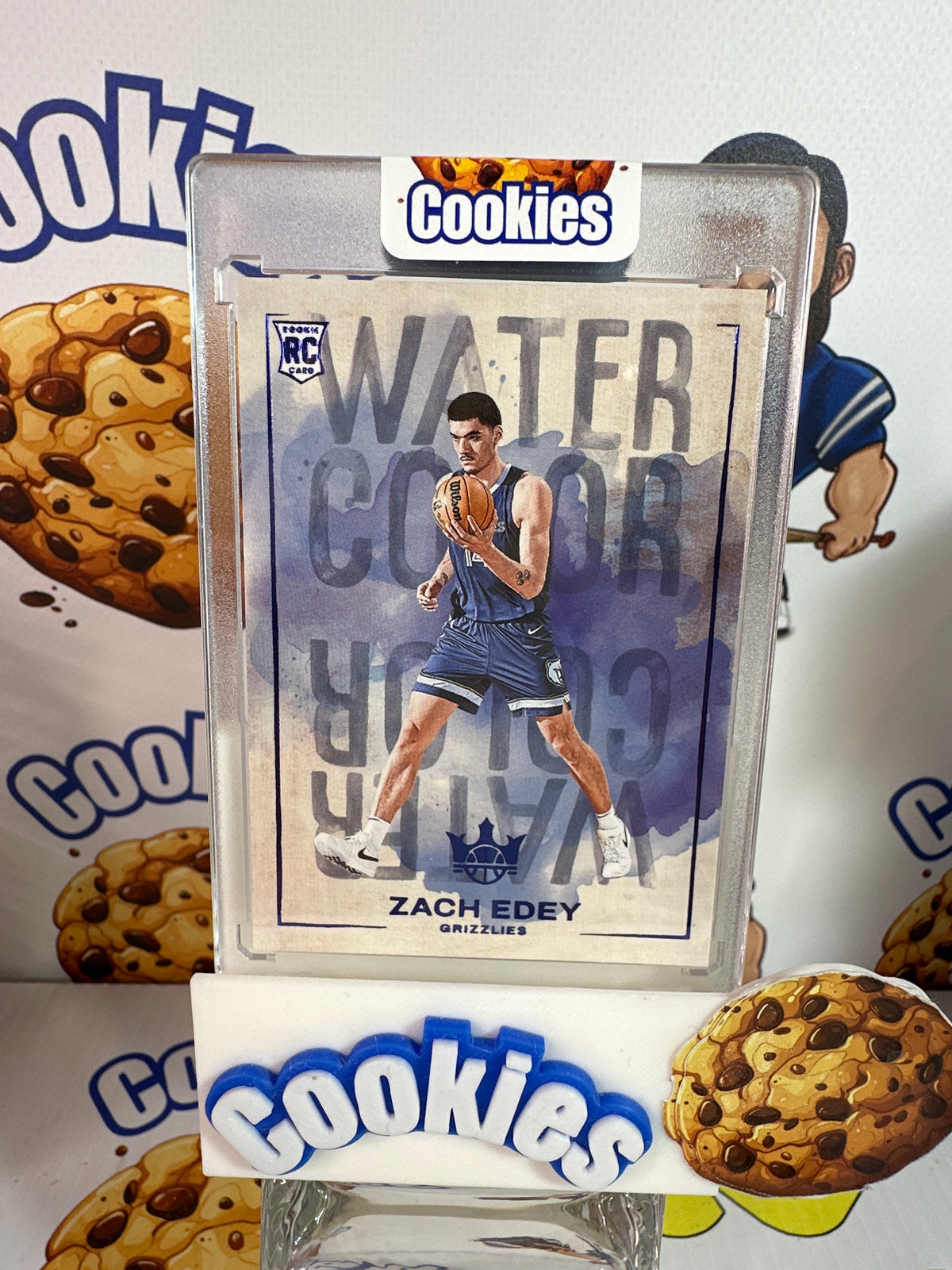 2024 Court Kings ZACH EDEY Water Color Rookie Sapphire /25 Grizzlies