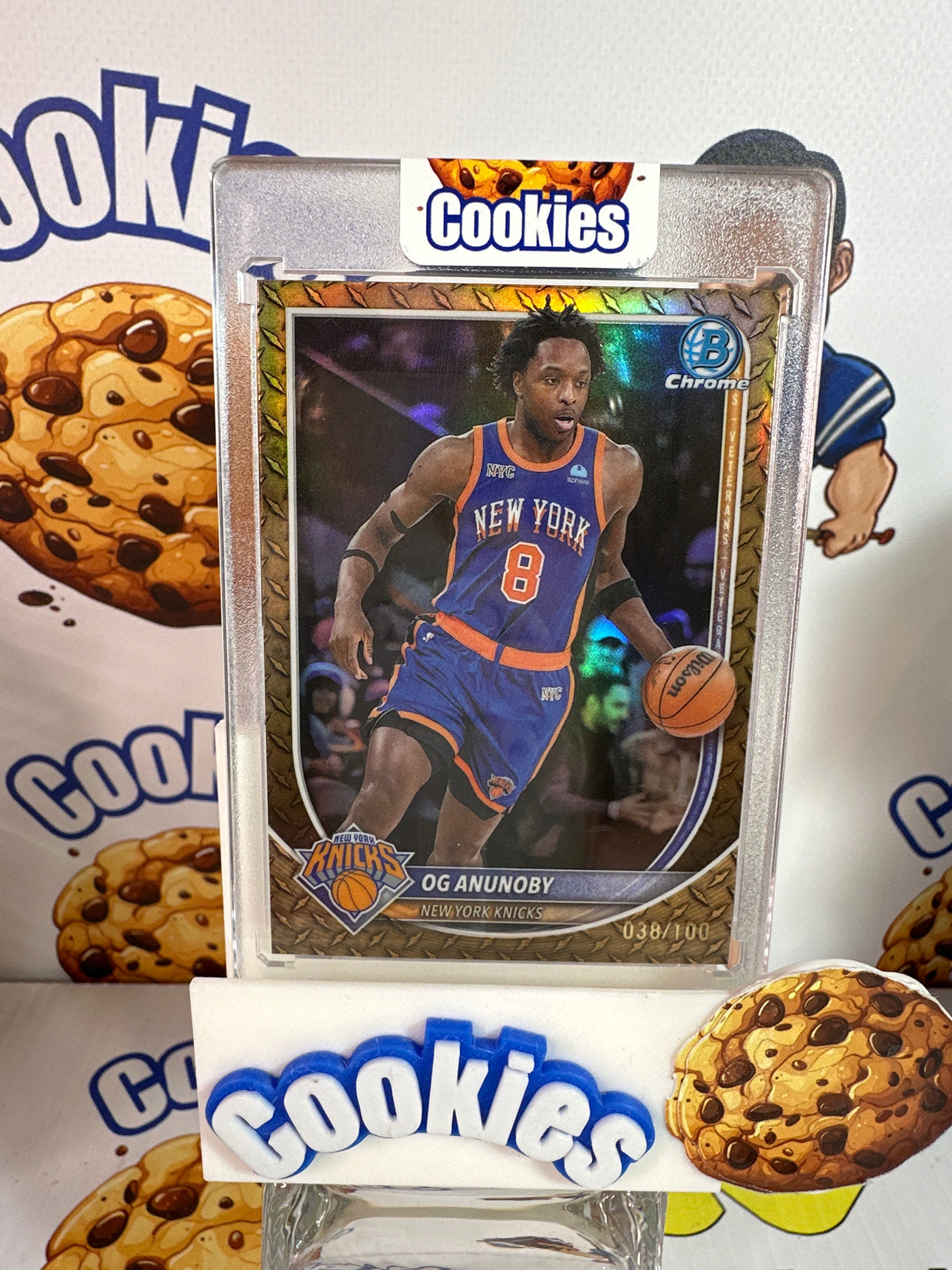 2025 Bowman Chrome OG ANUNOBY Steel Metal Refractor /100 Knicks