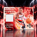 2013 Court Kings DAMIAN LILLARD Gallery of Stars Game Used Patch /325 Blazers