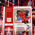 2022 National Treasures DAMIAN LILLARD Jersey Treasures /99 Game Used Blazers